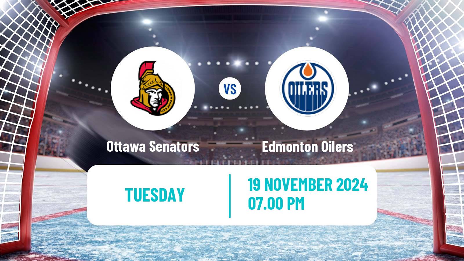 Hockey NHL Ottawa Senators - Edmonton Oilers