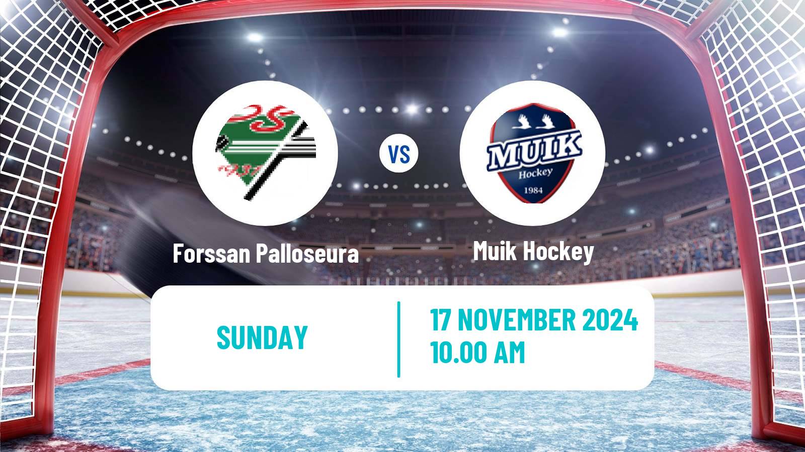 Hockey Finnish Suomi-sarja Forssan Palloseura - Muik Hockey