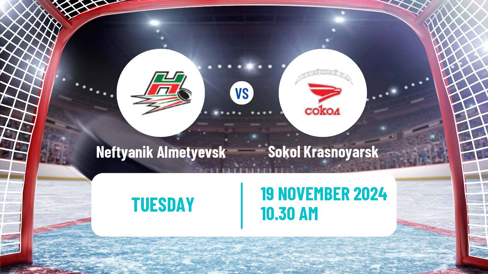 Hockey VHL Neftyanik Almetyevsk - Sokol Krasnoyarsk