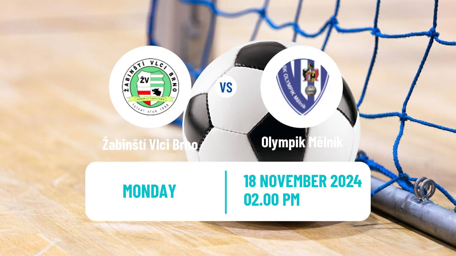 Futsal Czech 1 Futsal Liga Žabinští Vlci Brno - Olympik Mělník