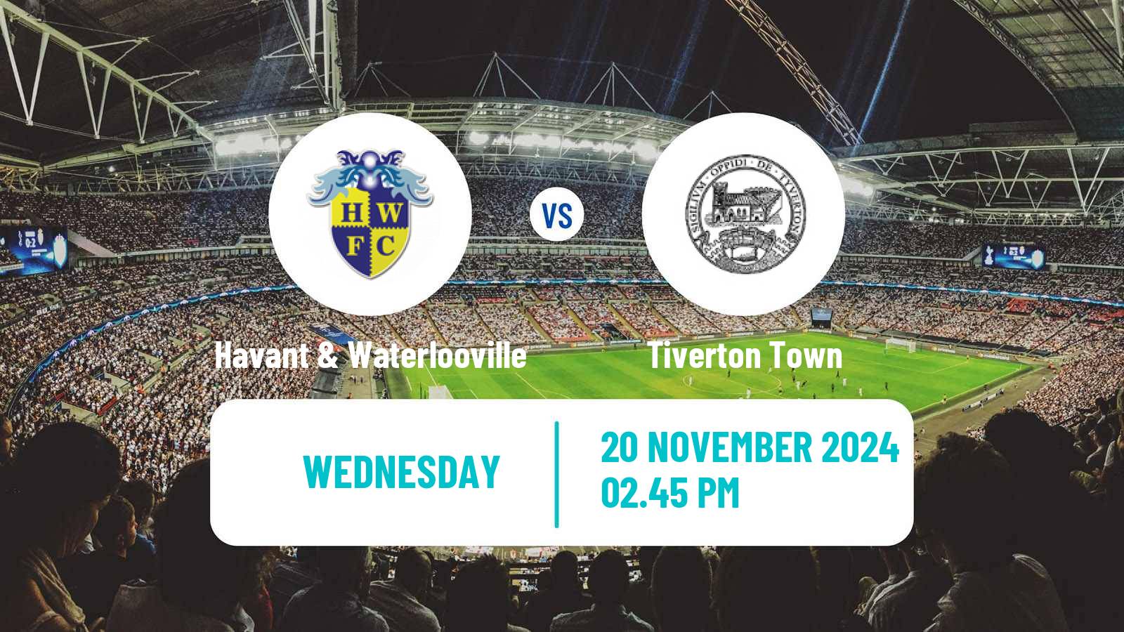 Soccer English Southern League South Division Havant & Waterlooville - Tiverton Town