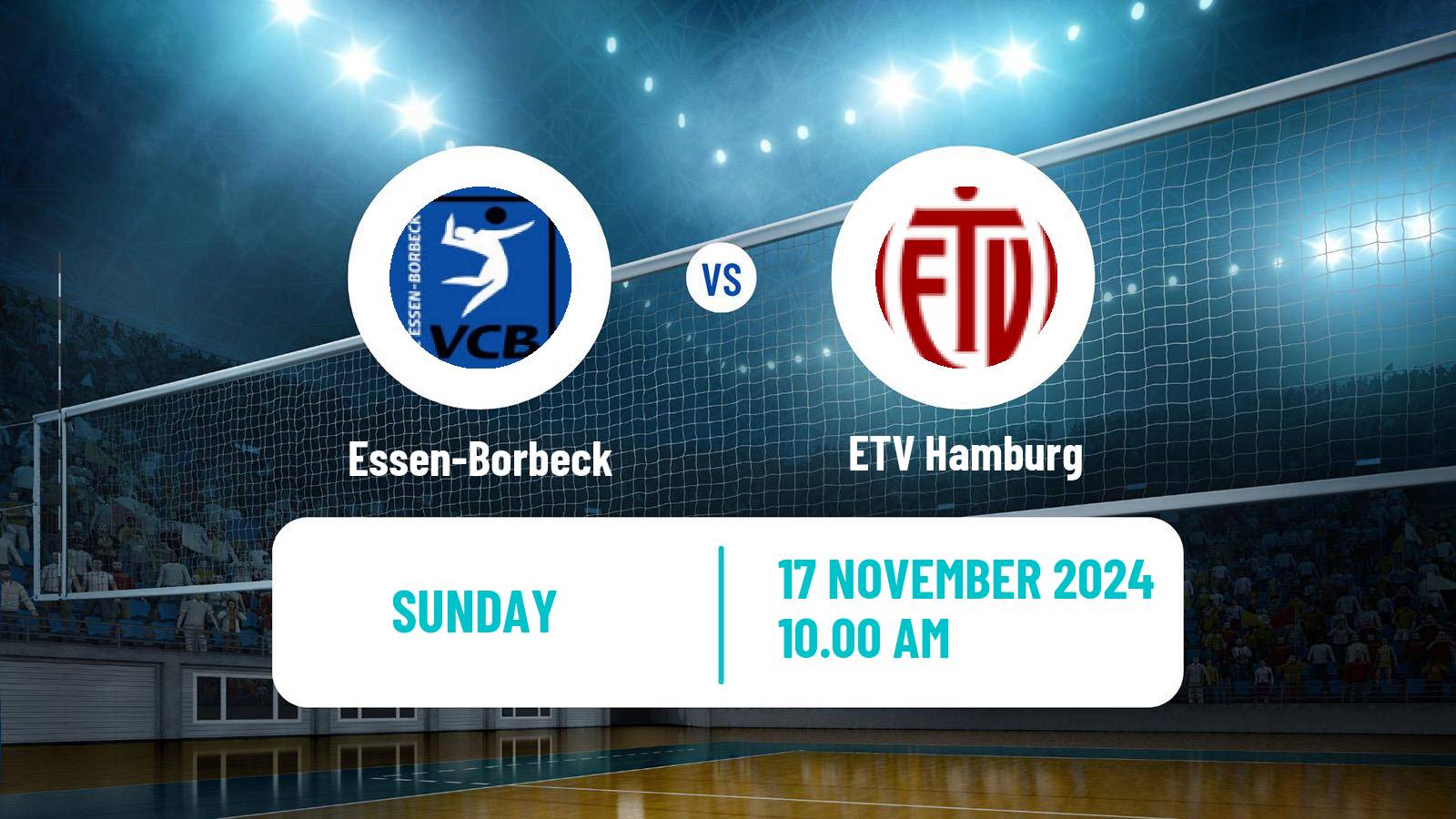 Volleyball German 2 Bundesliga Pro Volleyball Women Essen-Borbeck - ETV Hamburg