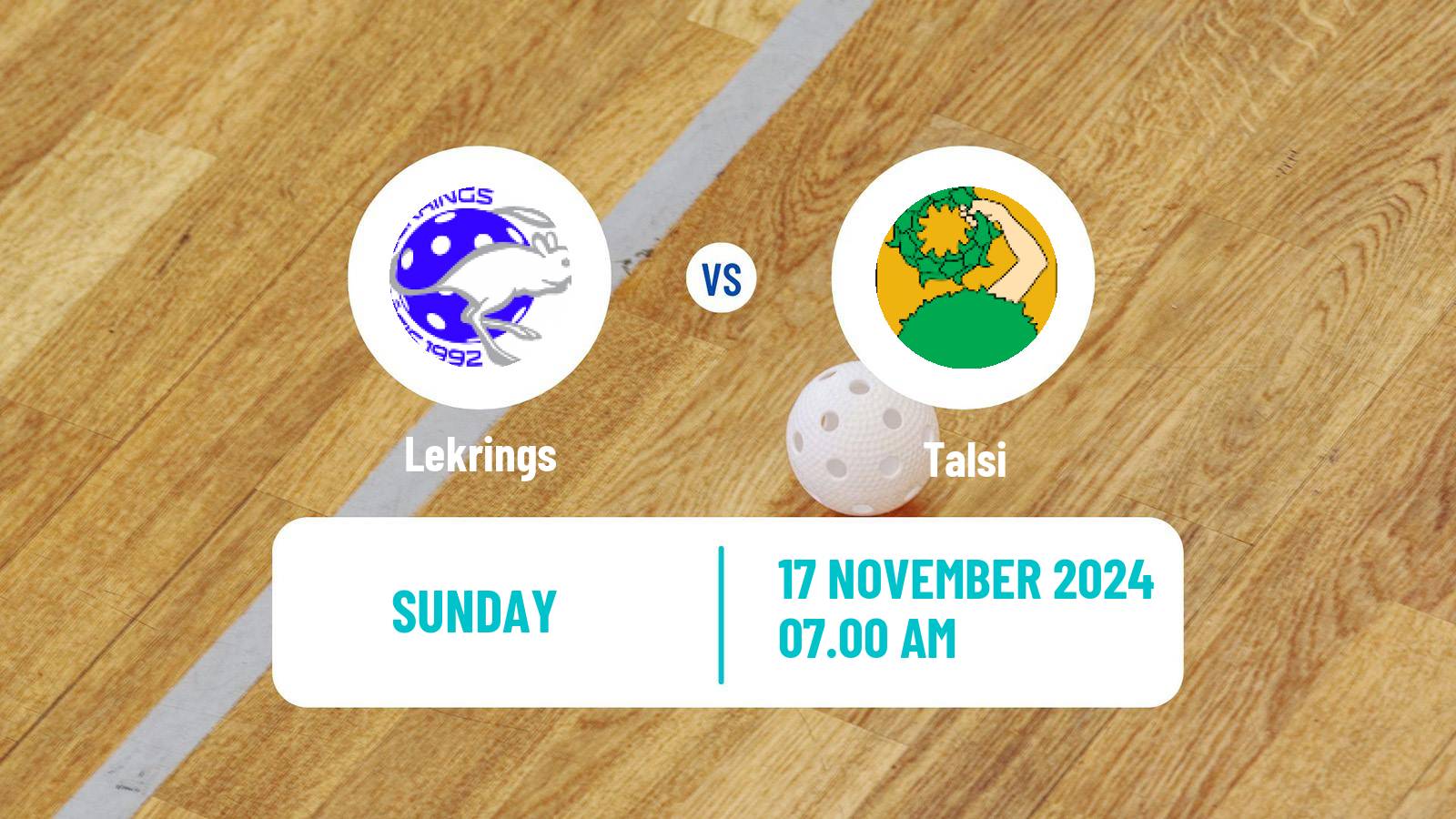 Floorball Latvian Elvi Liga Lekrings - Talsi