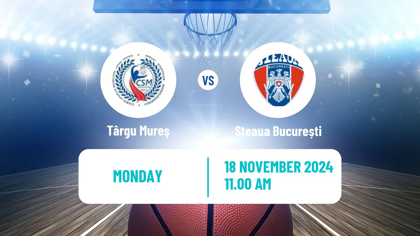 Basketball Romanian Divizia A Basketball Târgu Mureş - Steaua București