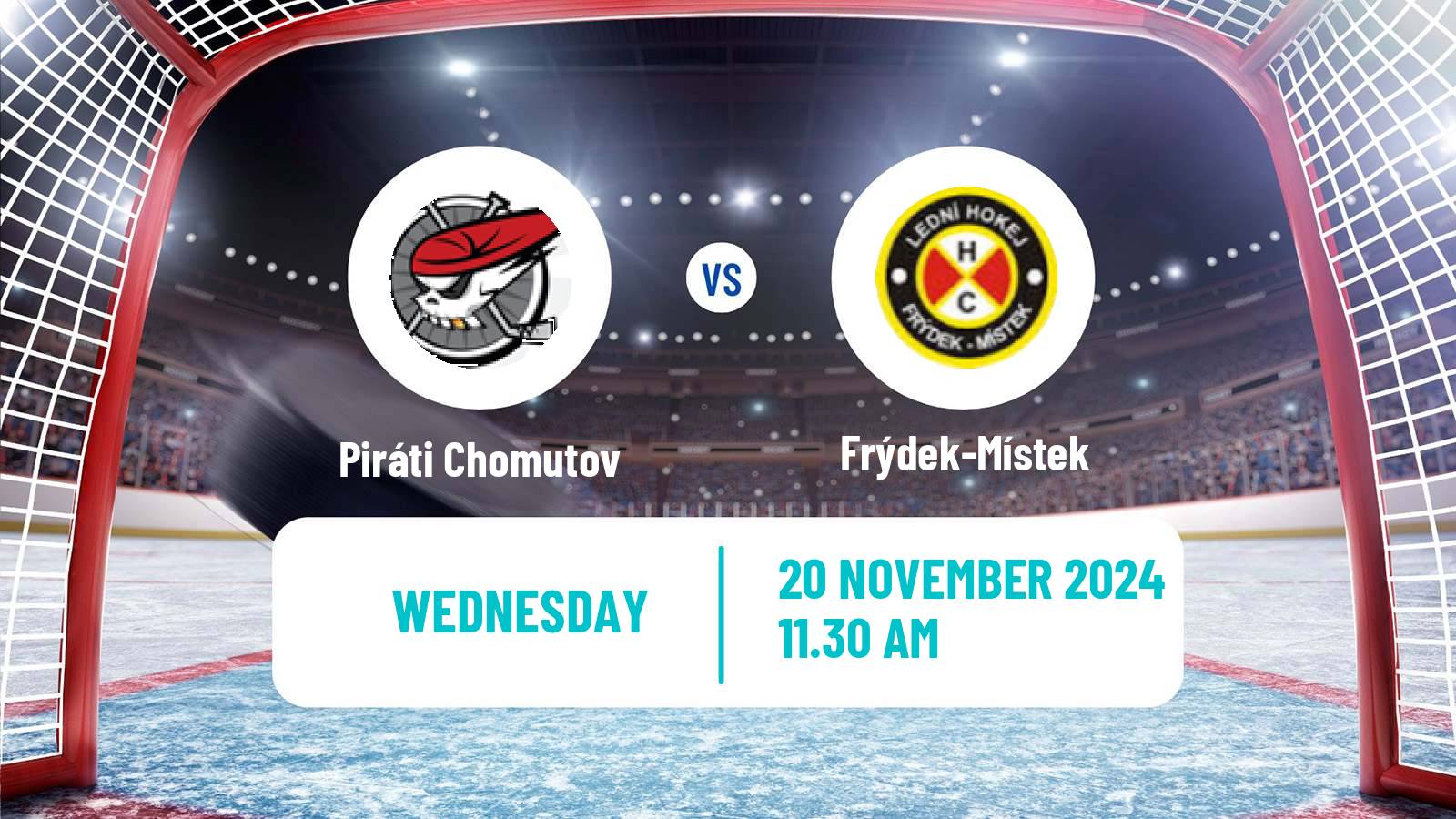 Hockey Czech Chance Liga Piráti Chomutov - Frýdek-Místek