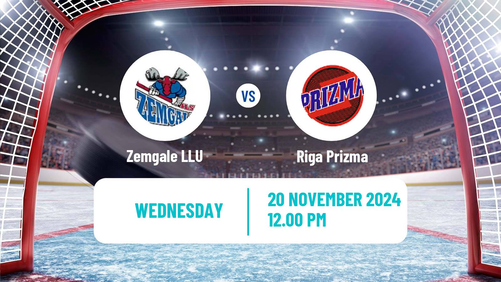 Hockey Latvian Hokeja Liga Zemgale LLU - Riga Prizma