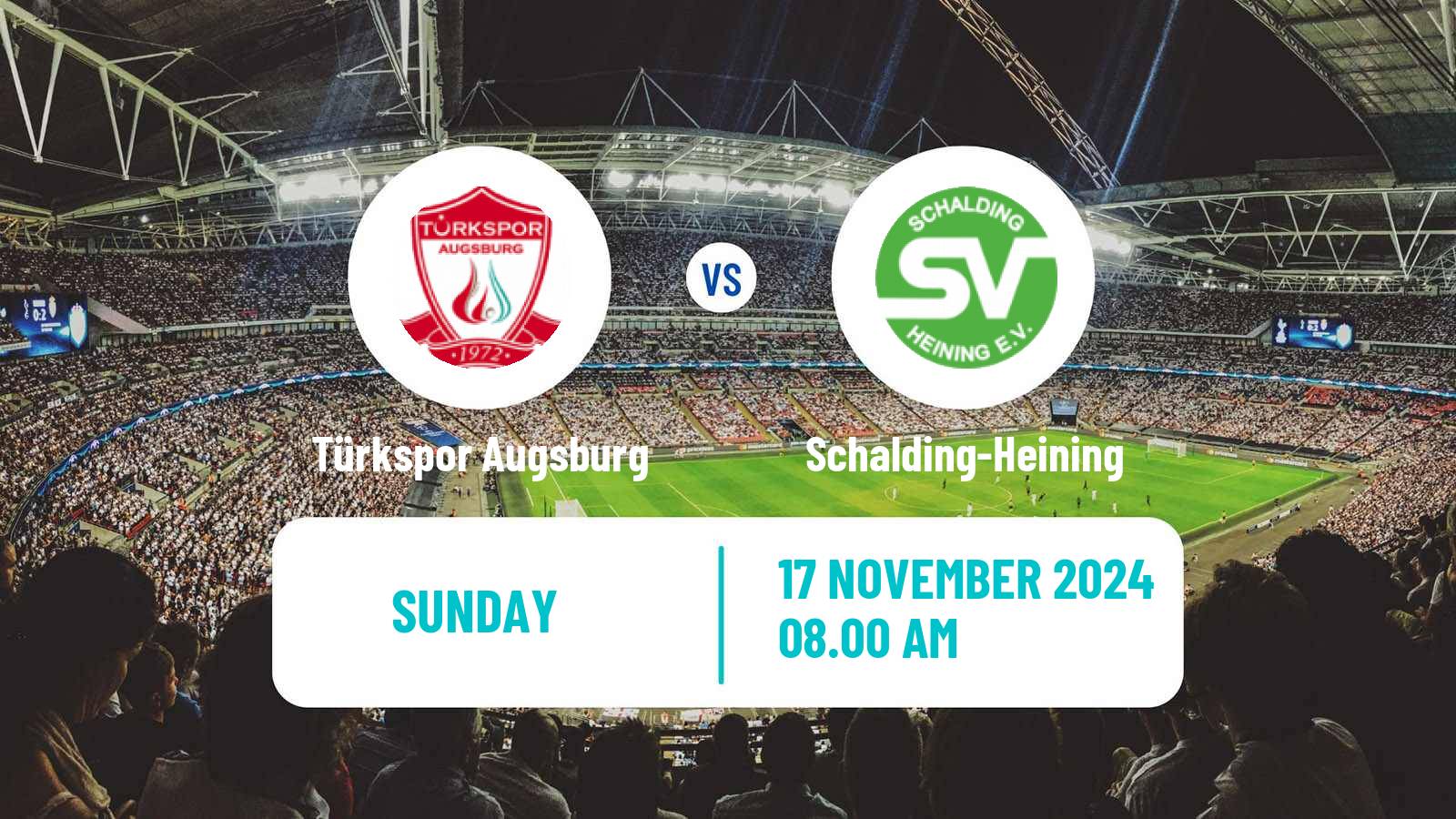 Soccer German Oberliga Bayern Süd Türkspor Augsburg - Schalding-Heining