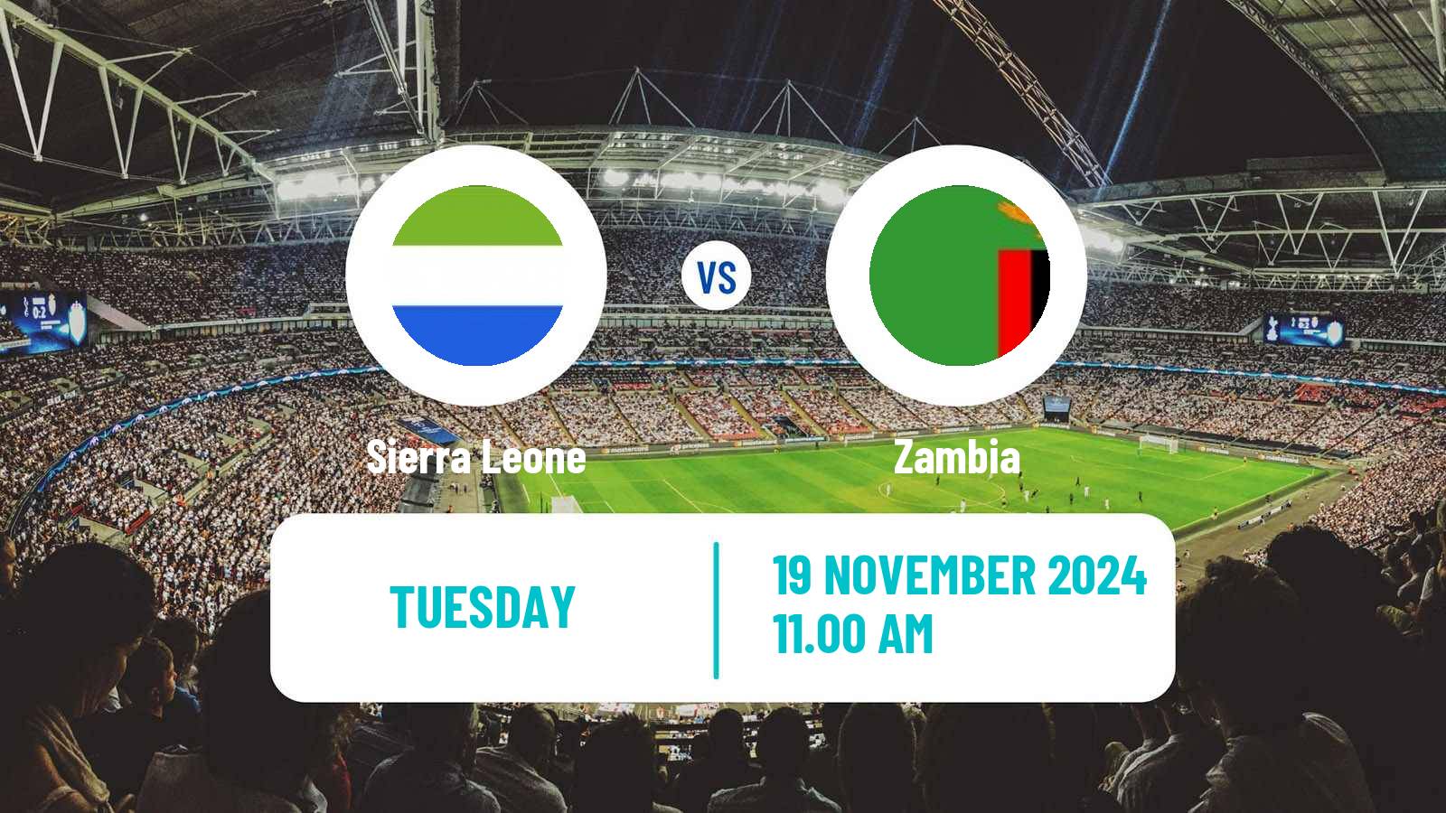 Soccer Africa Cup of Nations Sierra Leone - Zambia