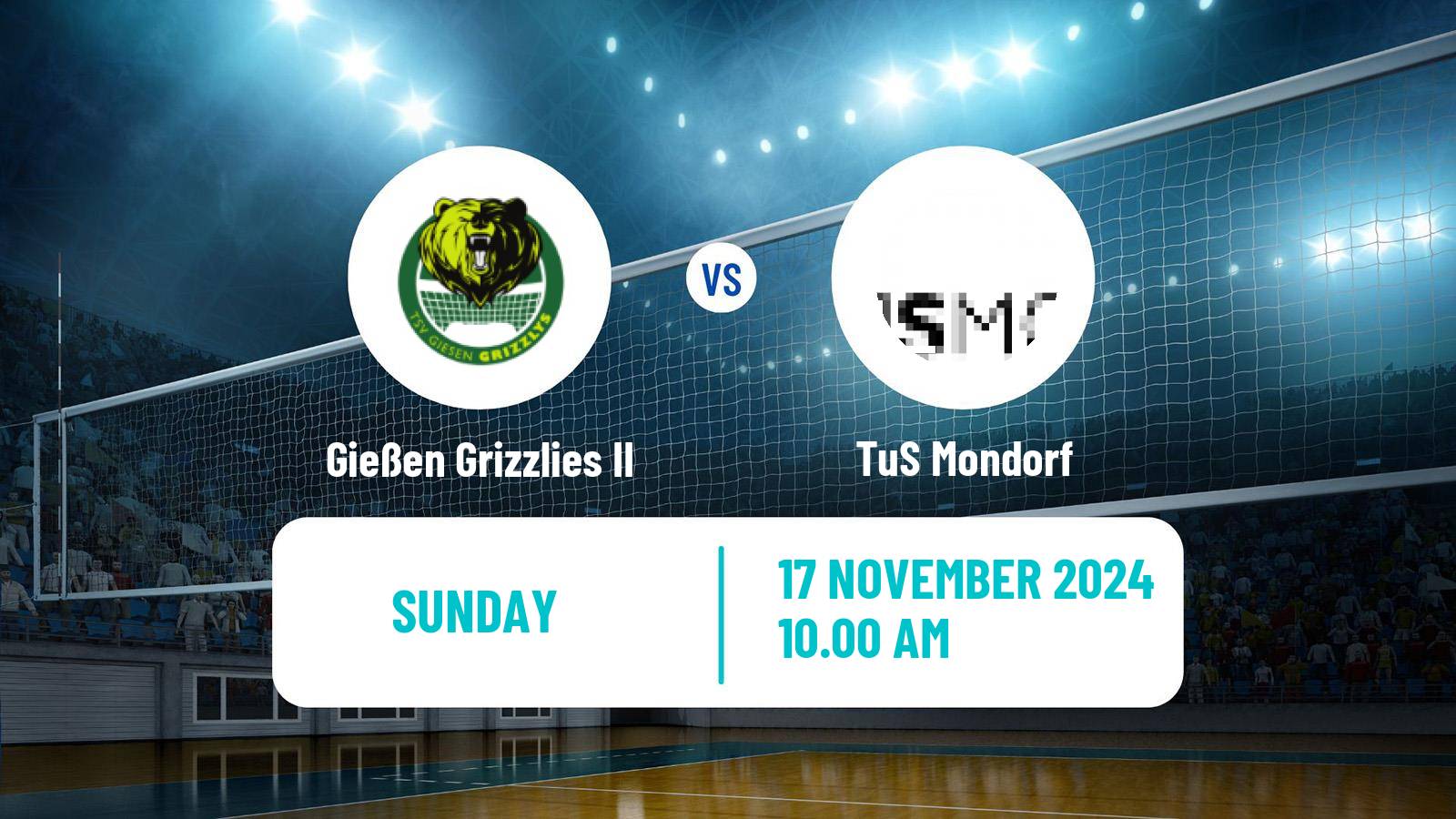 Volleyball German 2 Bundesliga North Volleyball Gießen Grizzlies II - Mondorf