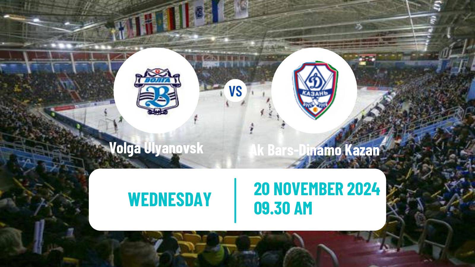 Bandy Russian Super League Bandy Volga Ulyanovsk - Ak Bars-Dinamo Kazan