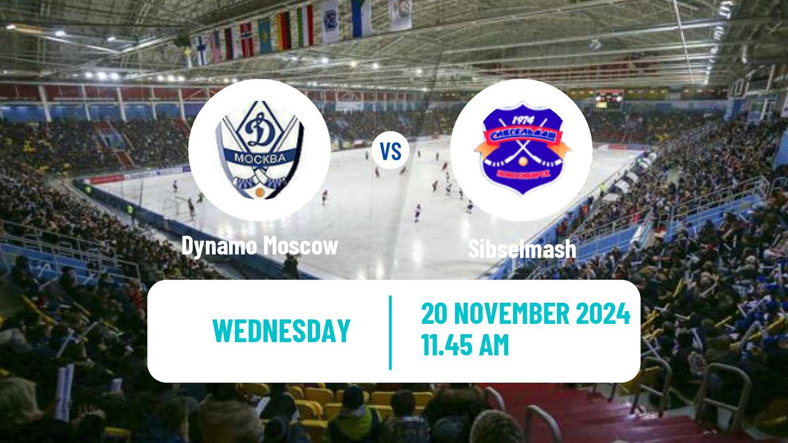 Bandy Russian Super League Bandy Dynamo Moscow - Sibselmash