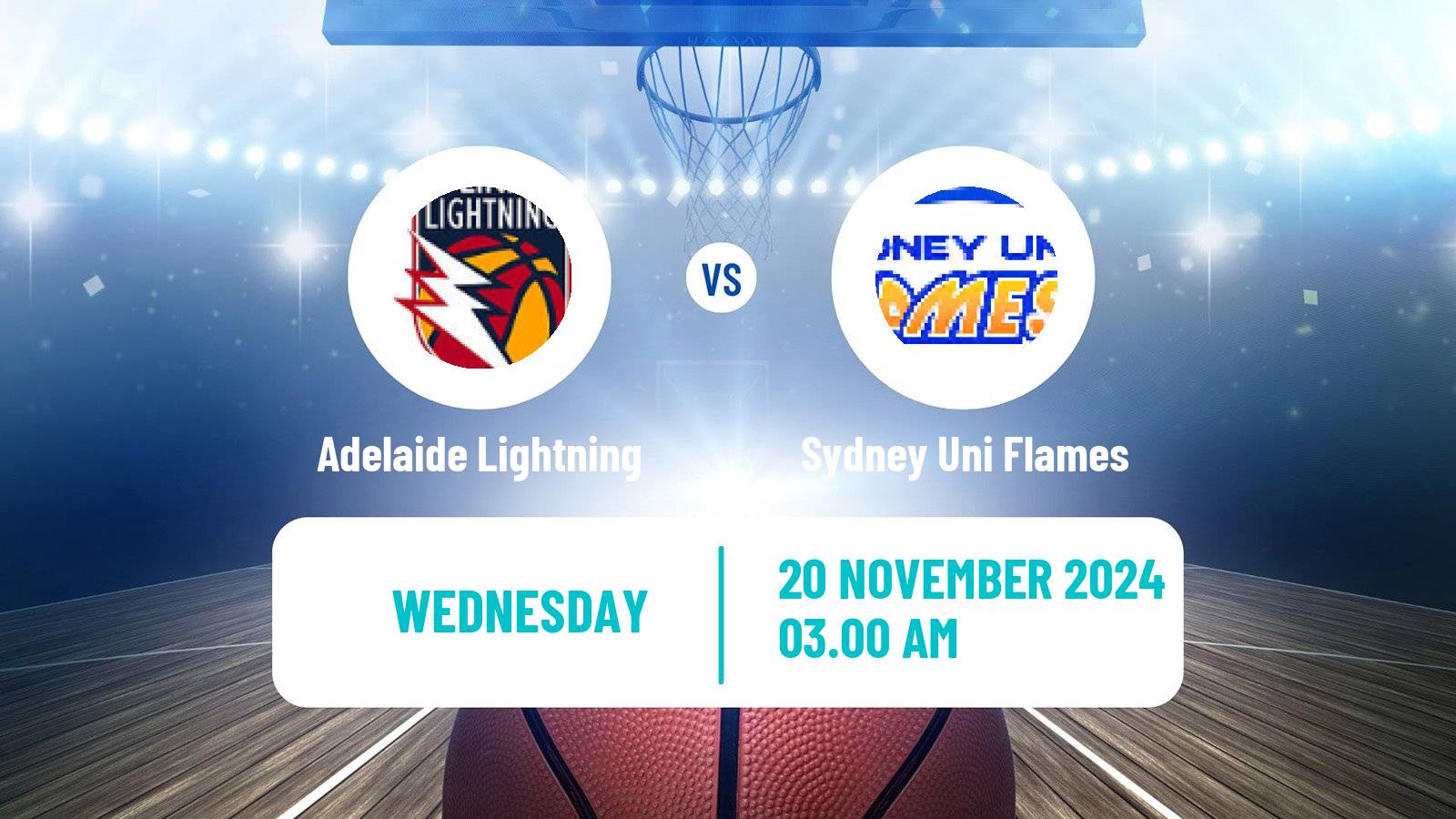 Basketball Australian WNBL Adelaide Lightning - Sydney Uni Flames