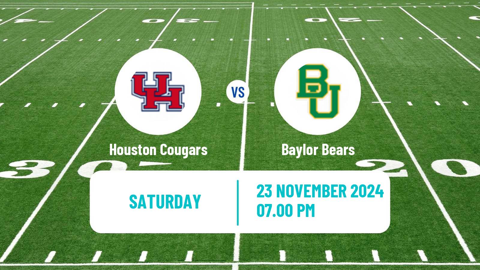 American football NCAA College Football Houston Cougars - Baylor Bears