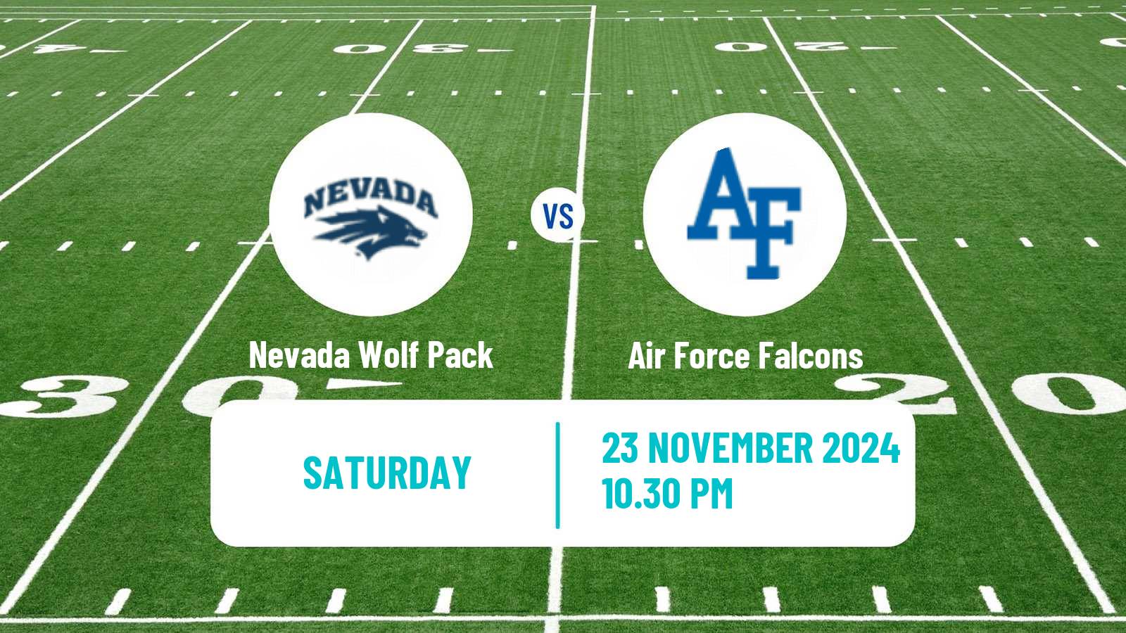 American football NCAA College Football Nevada Wolf Pack - Air Force Falcons