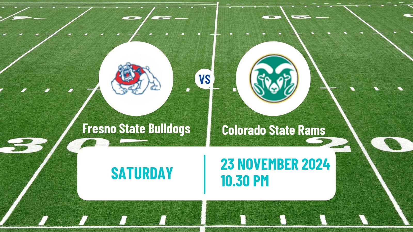 American football NCAA College Football Fresno State Bulldogs - Colorado State Rams