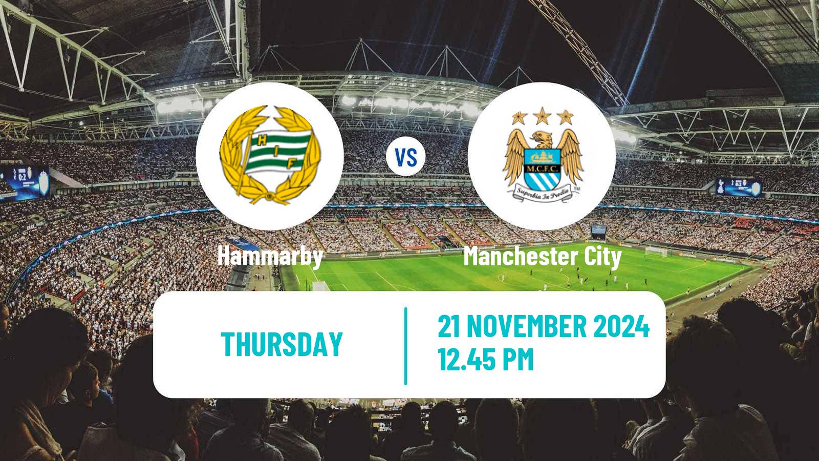 Soccer UEFA Champions League Women Hammarby - Manchester City