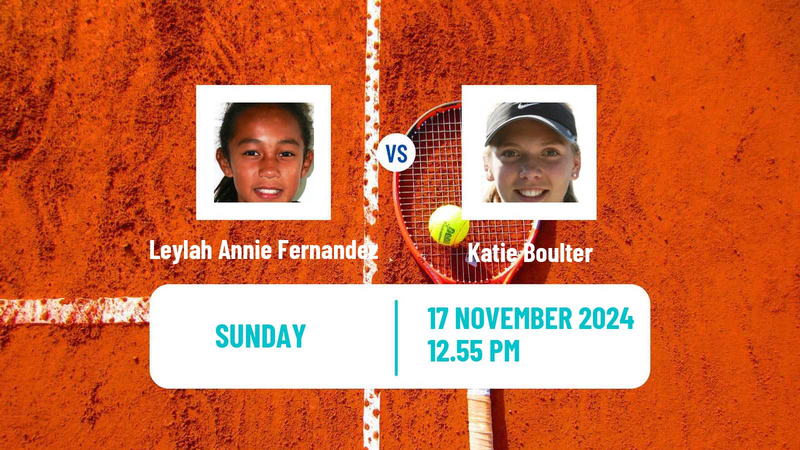 Tennis WTA Billie Jean King Cup World Group Leylah Annie Fernandez - Katie Boulter