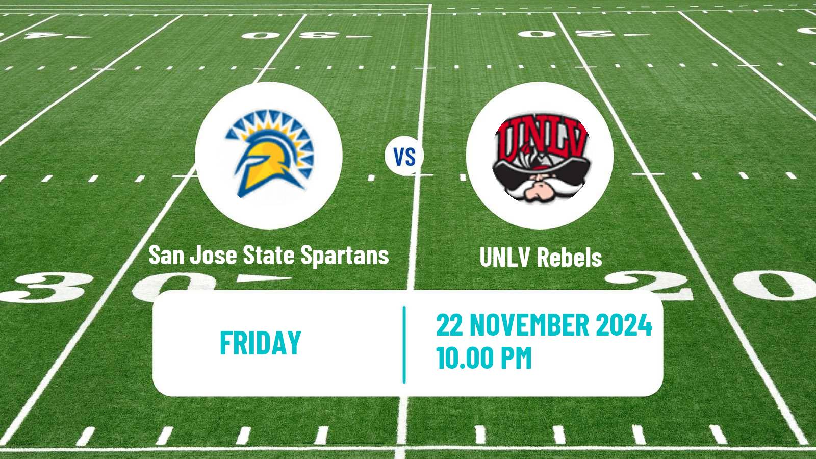 American football NCAA College Football San Jose State Spartans - UNLV Rebels