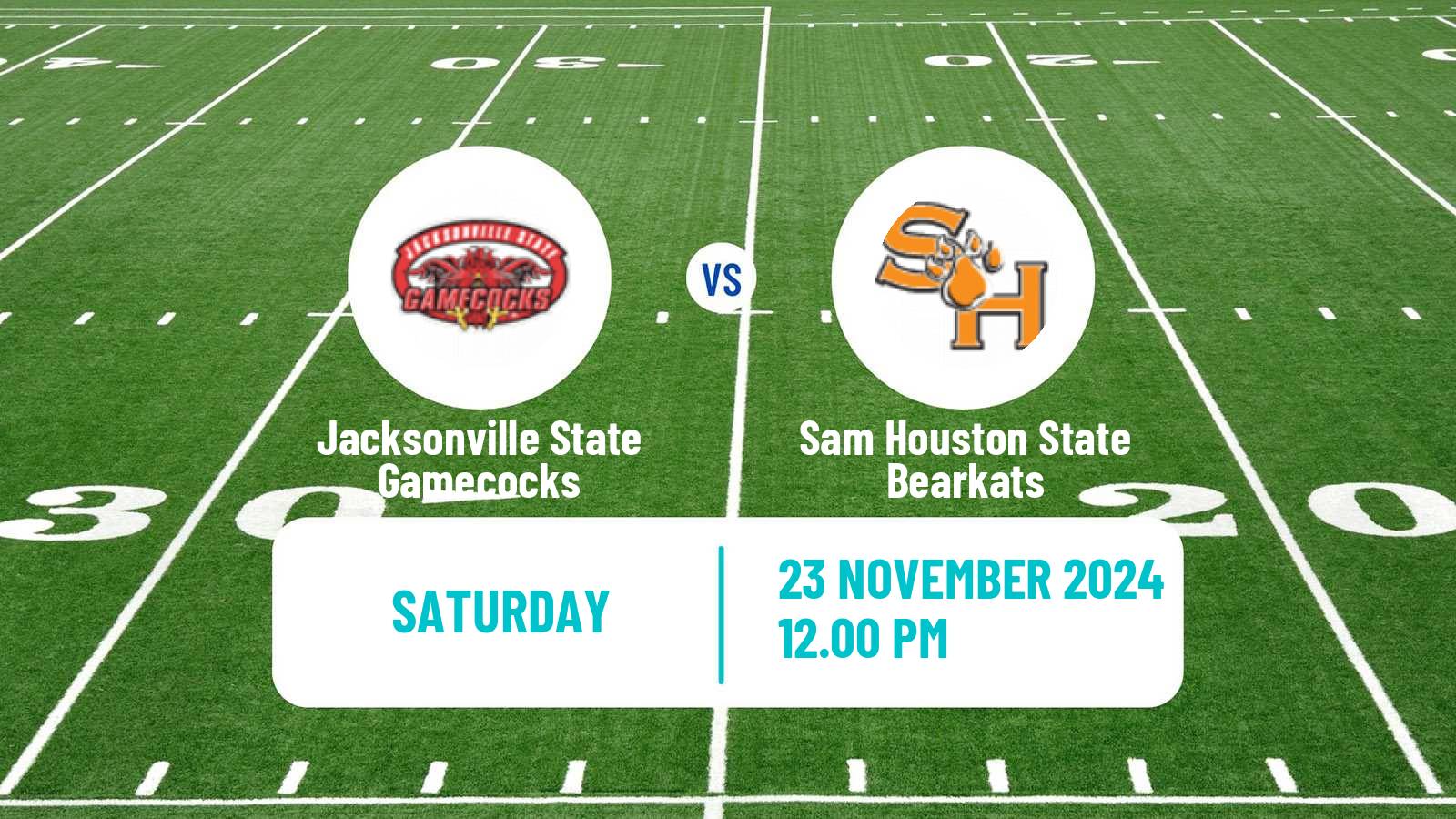 American football NCAA College Football Jacksonville State Gamecocks - Sam Houston State Bearkats