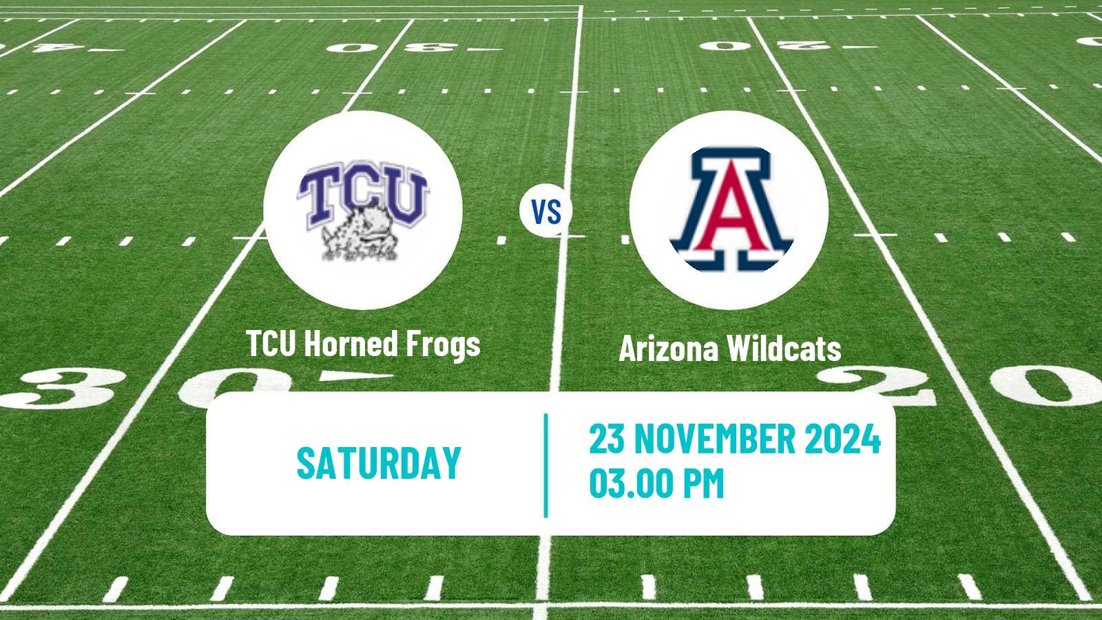 American football NCAA College Football TCU Horned Frogs - Arizona Wildcats