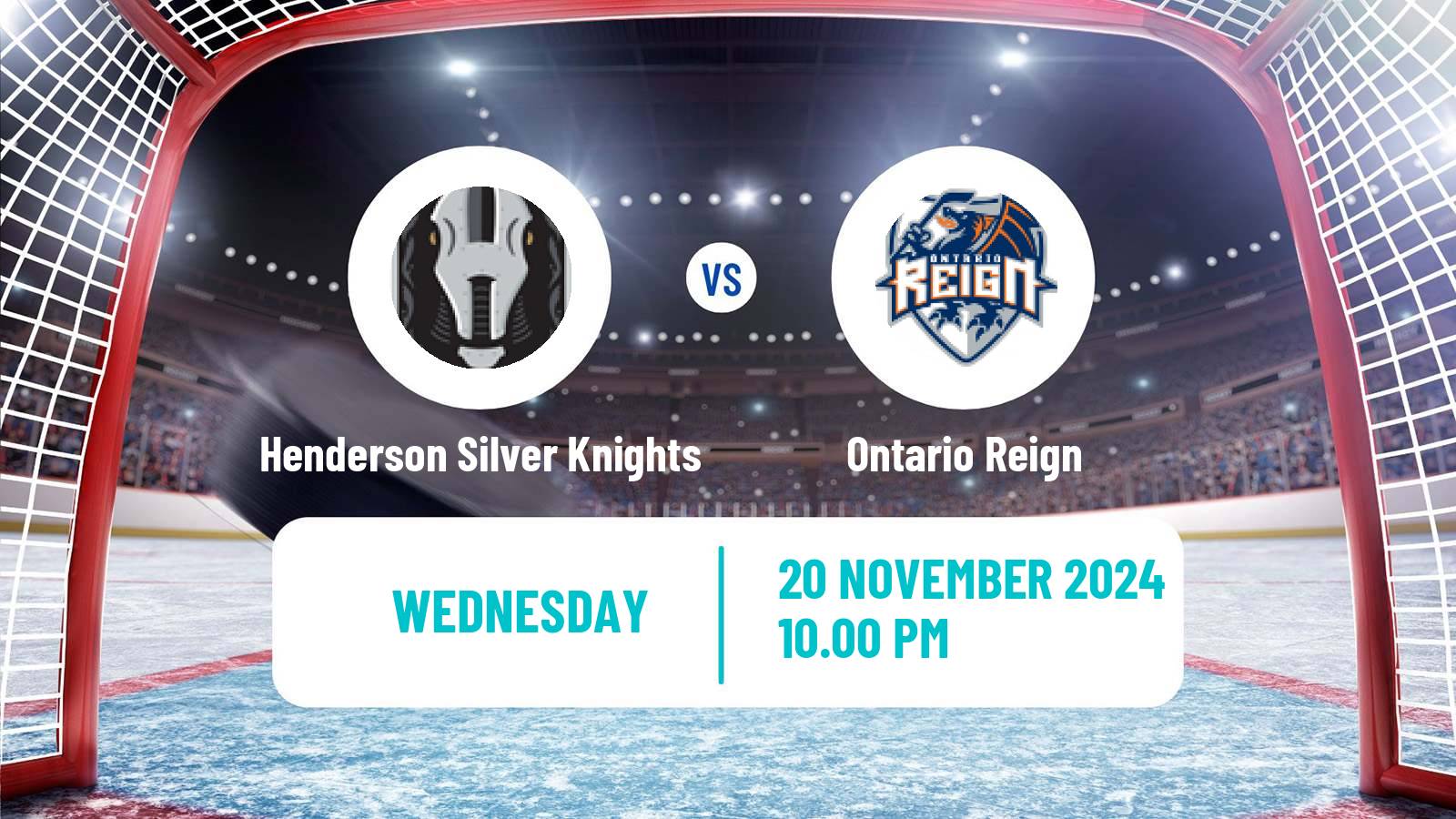 Hockey AHL Henderson Silver Knights - Ontario Reign