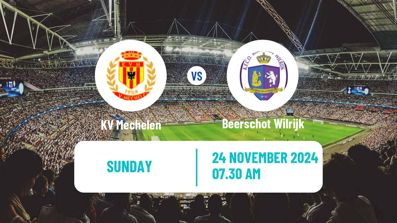 Soccer Belgian Jupiler Pro League KV Mechelen - Beerschot Wilrijk