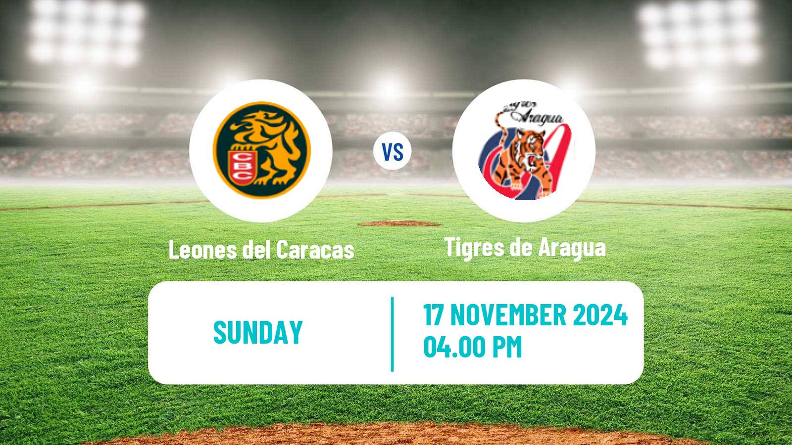 Baseball Venezuelan LVBP Leones del Caracas - Tigres de Aragua