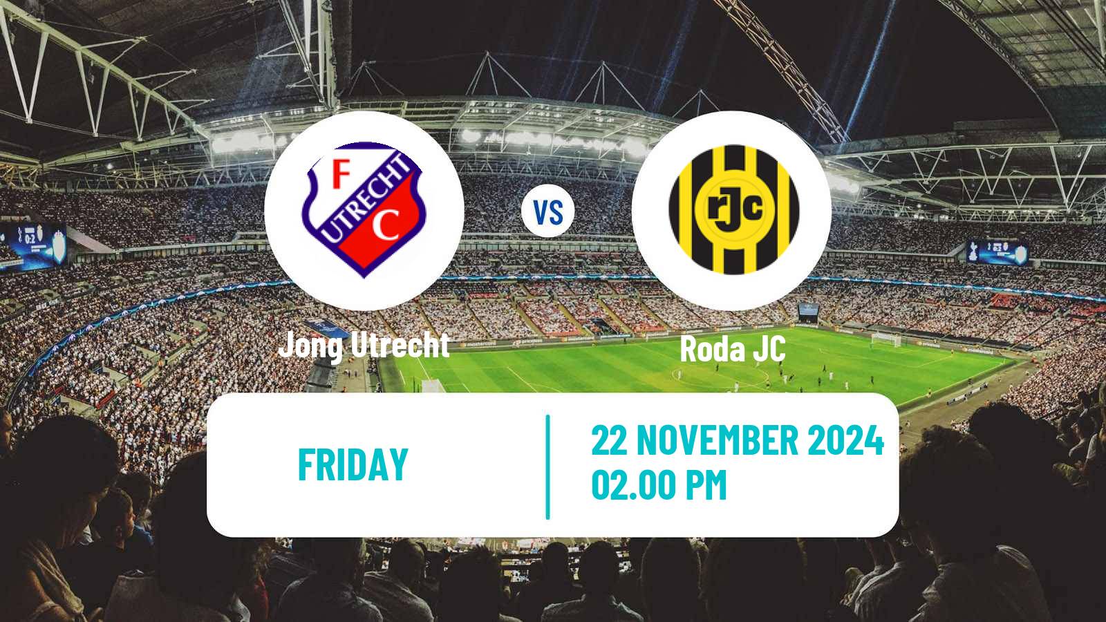 Soccer Dutch Eerste Divisie Jong Utrecht - Roda