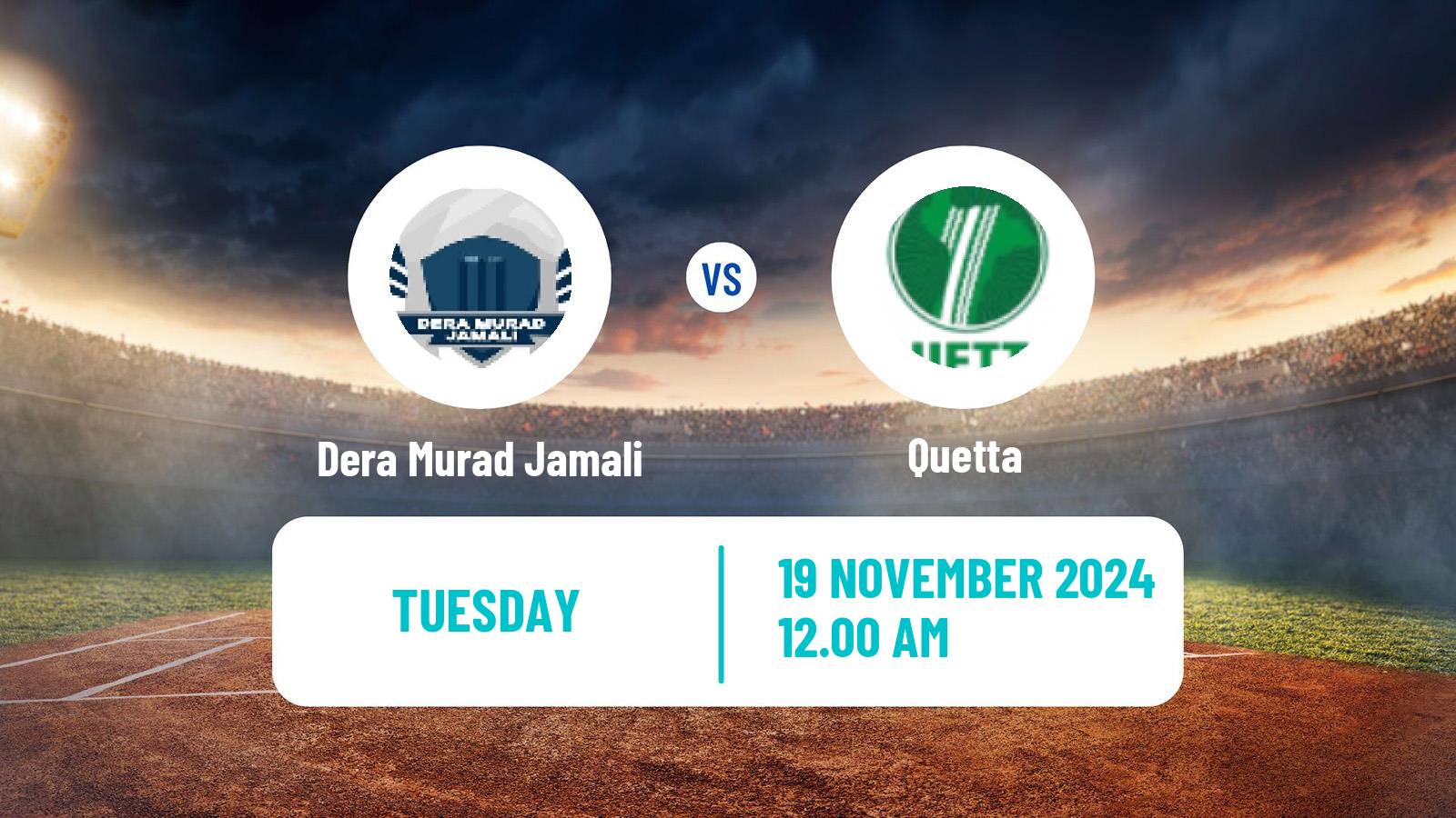 Cricket Pakistan Quaid-e-Azam Trophy Dera Murad Jamali - Quetta