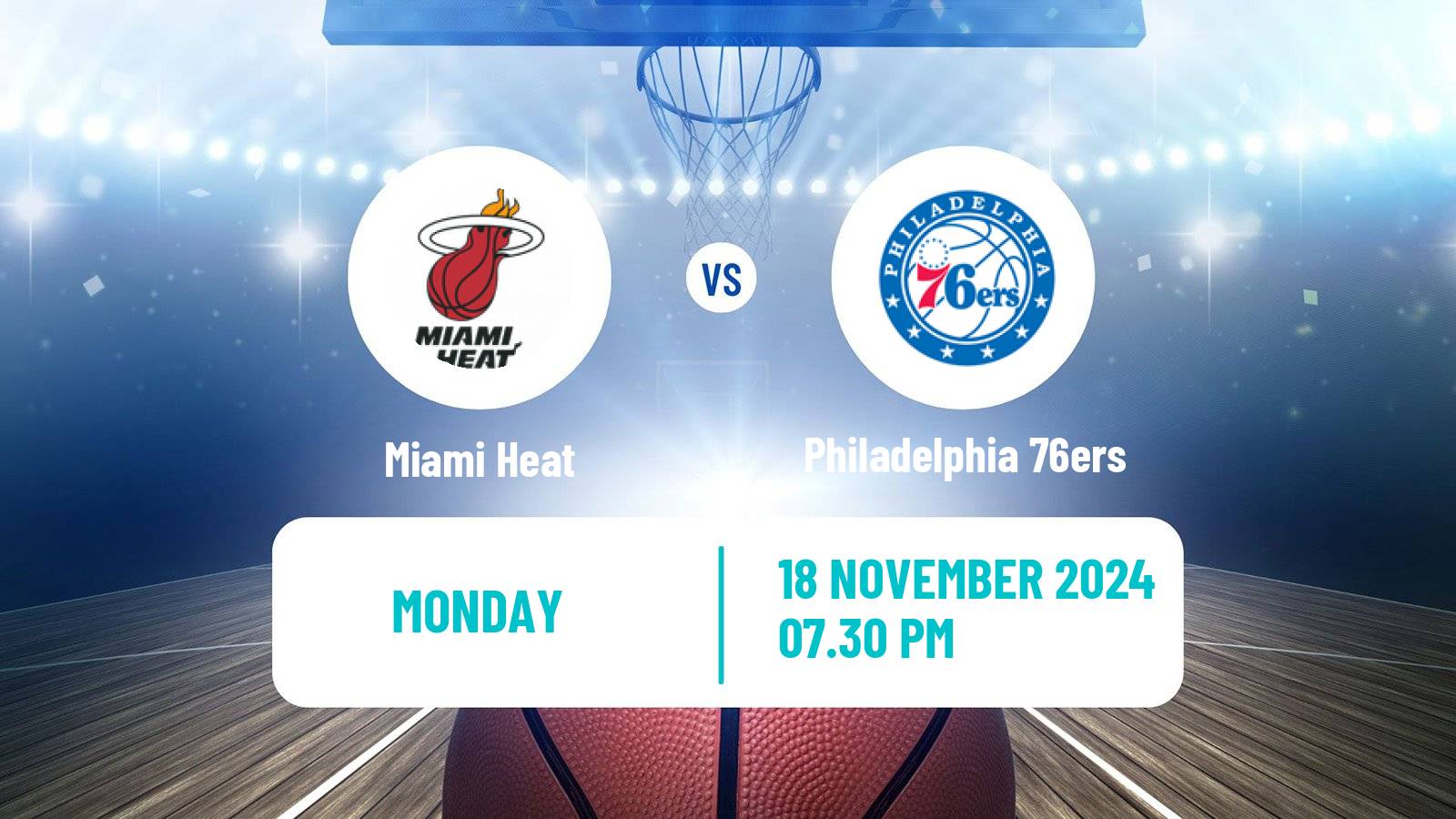 Basketball NBA Miami Heat - Philadelphia 76ers