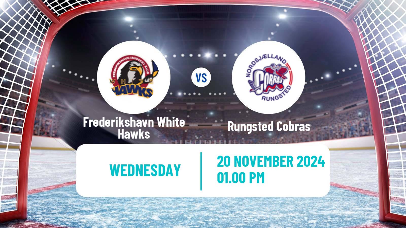 Hockey Danish Ishockey Ligaen Frederikshavn White Hawks - Rungsted Cobras