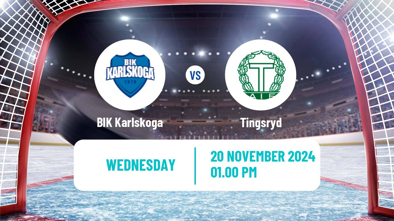 Hockey Swedish Hockey Allsvenskan BIK Karlskoga - Tingsryd