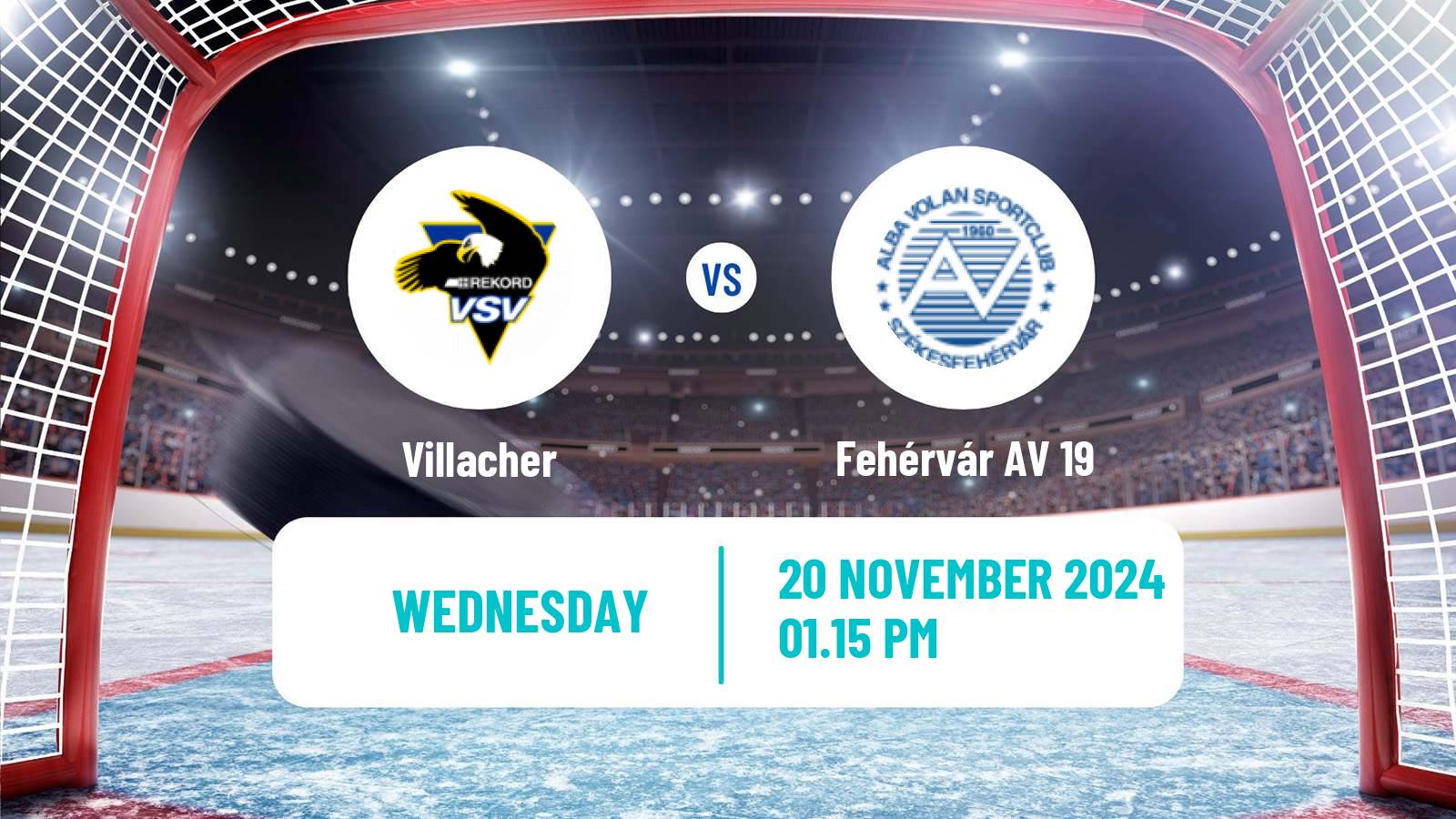 Hockey Austrian Ice Hockey League Villacher - Fehérvár AV 19