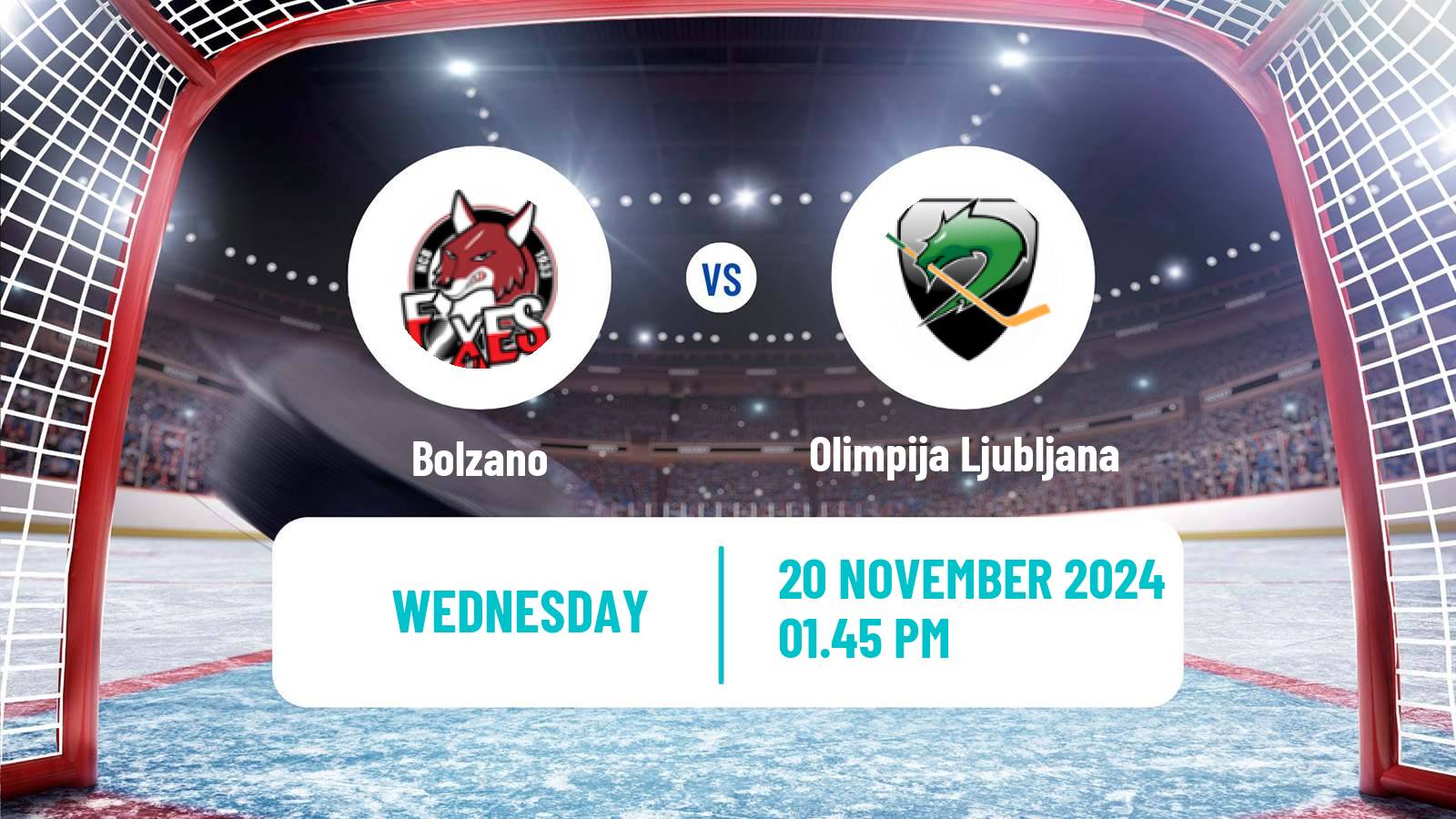 Hockey Austrian Ice Hockey League Bolzano - Olimpija Ljubljana