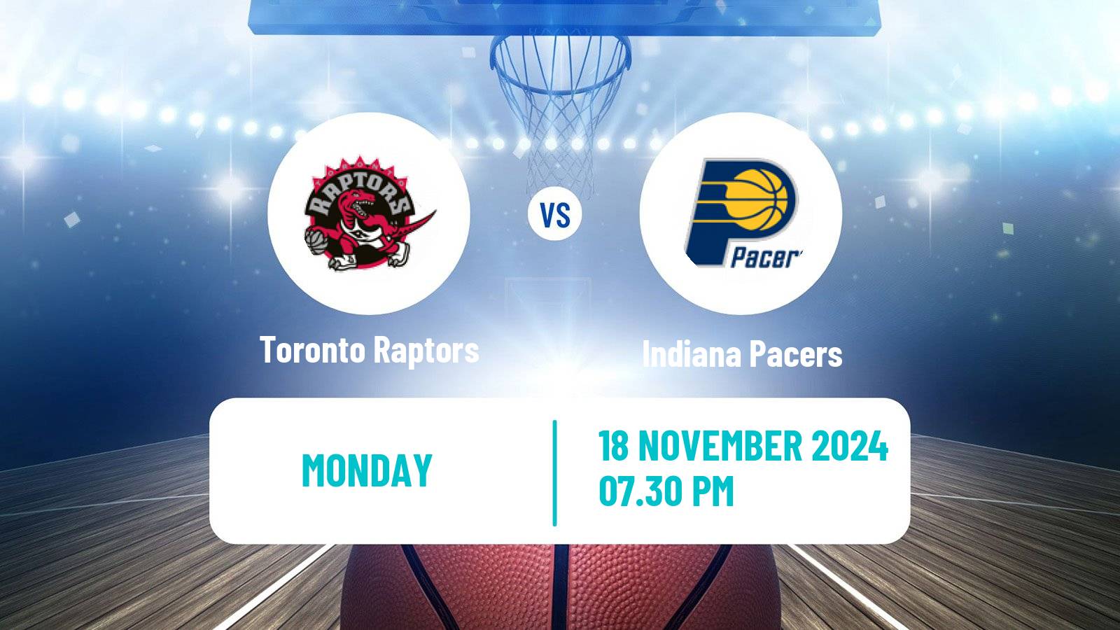 Basketball NBA Toronto Raptors - Indiana Pacers