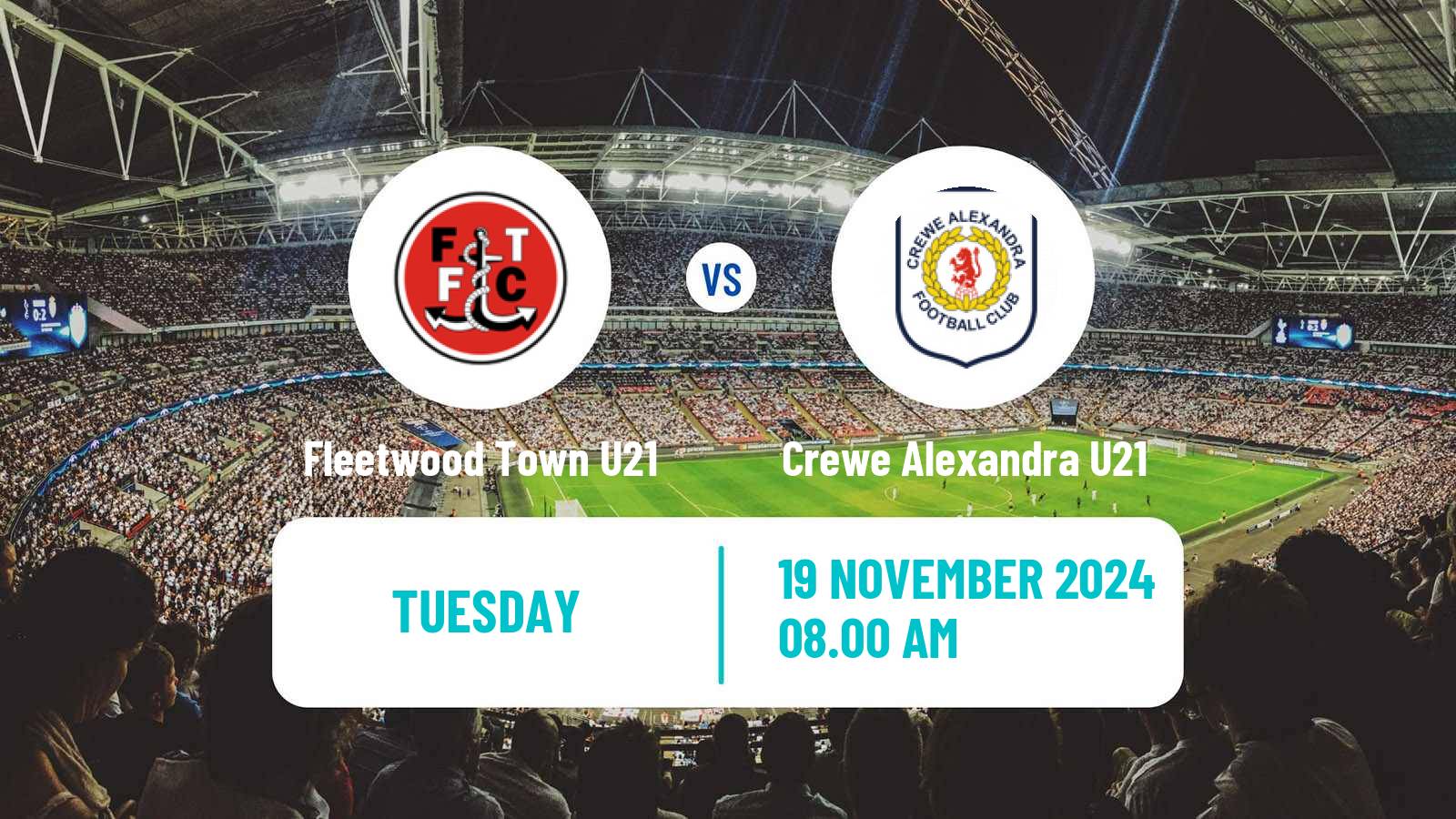 Soccer English Professional Development League Fleetwood Town U21 - Crewe Alexandra U21