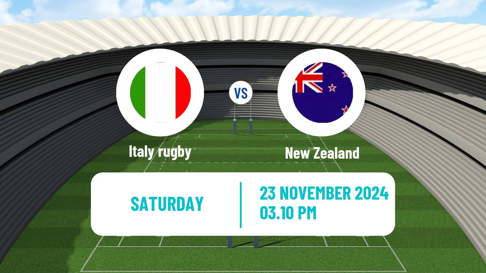 Rugby union Friendly International Rugby Union Italy - New Zealand