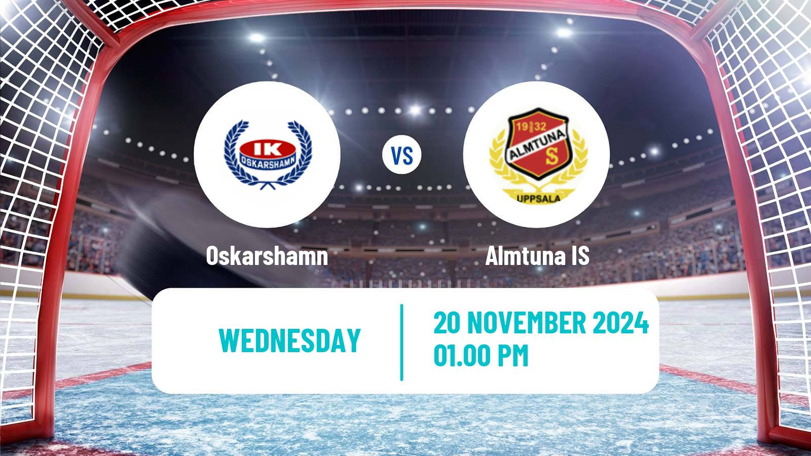 Hockey Swedish Hockey Allsvenskan Oskarshamn - Almtuna IS