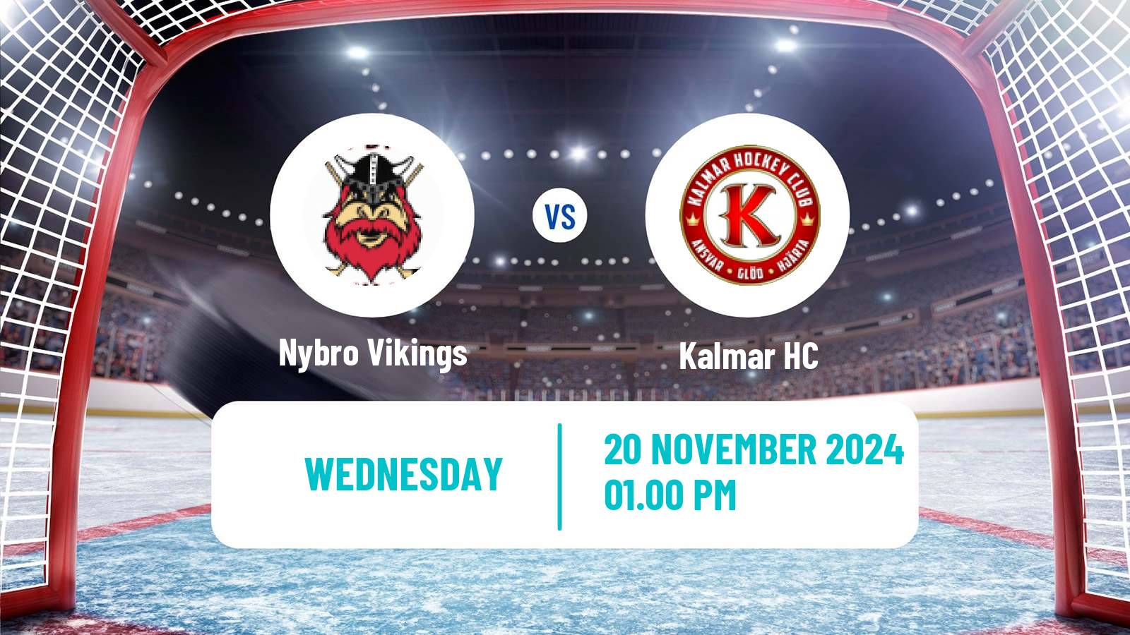 Hockey Swedish Hockey Allsvenskan Nybro Vikings - Kalmar