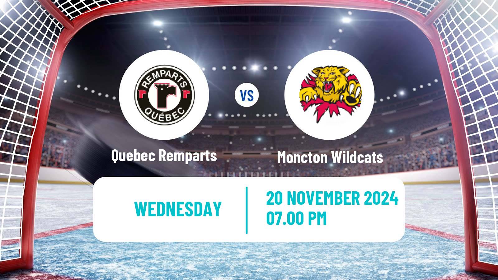 Hockey QMJHL Quebec Remparts - Moncton Wildcats