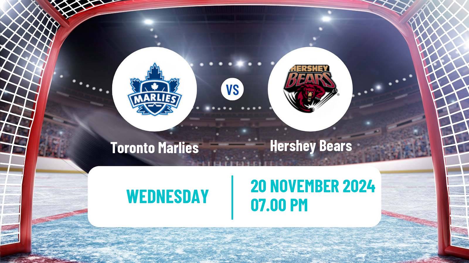 Hockey AHL Toronto Marlies - Hershey Bears