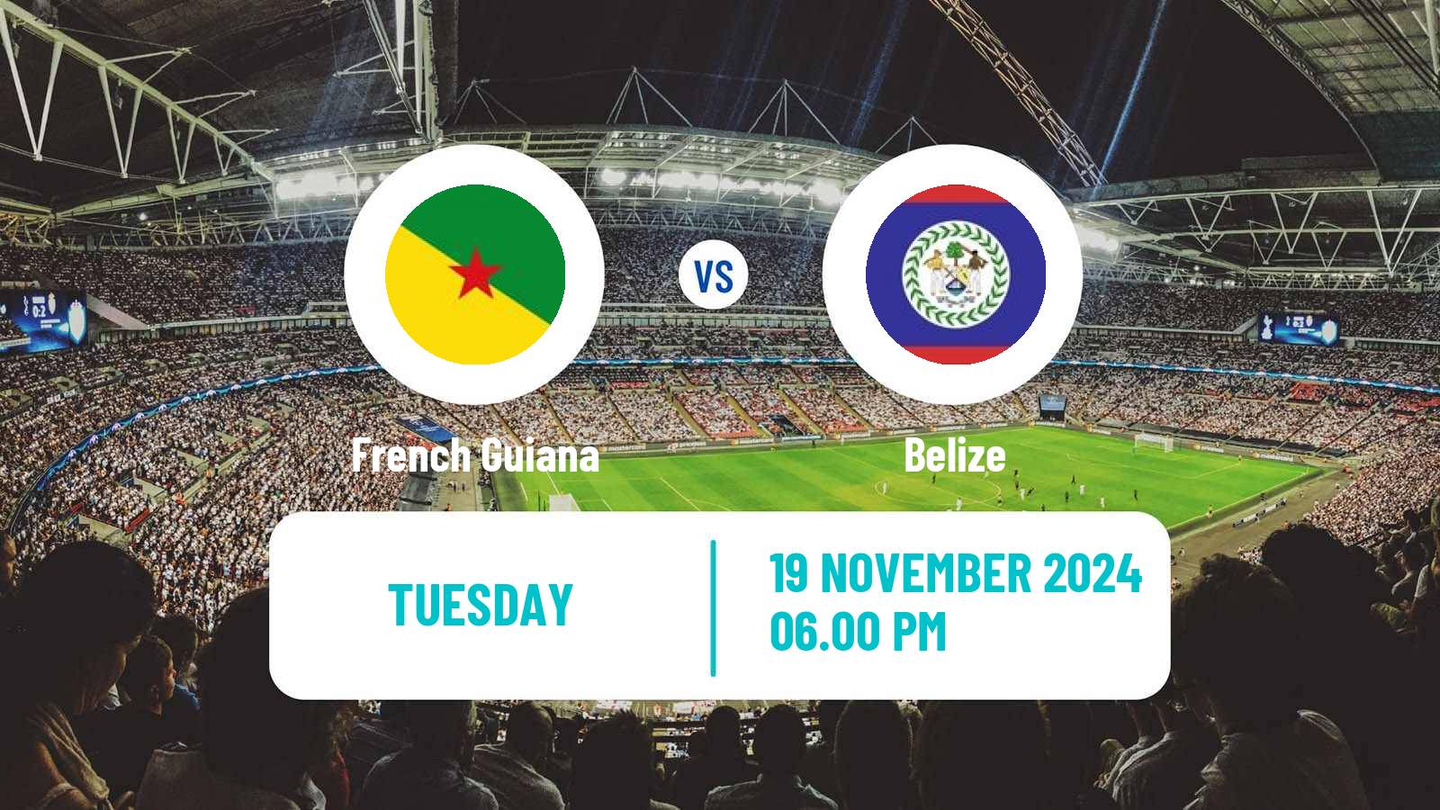 Soccer CONCACAF Nations League French Guiana - Belize