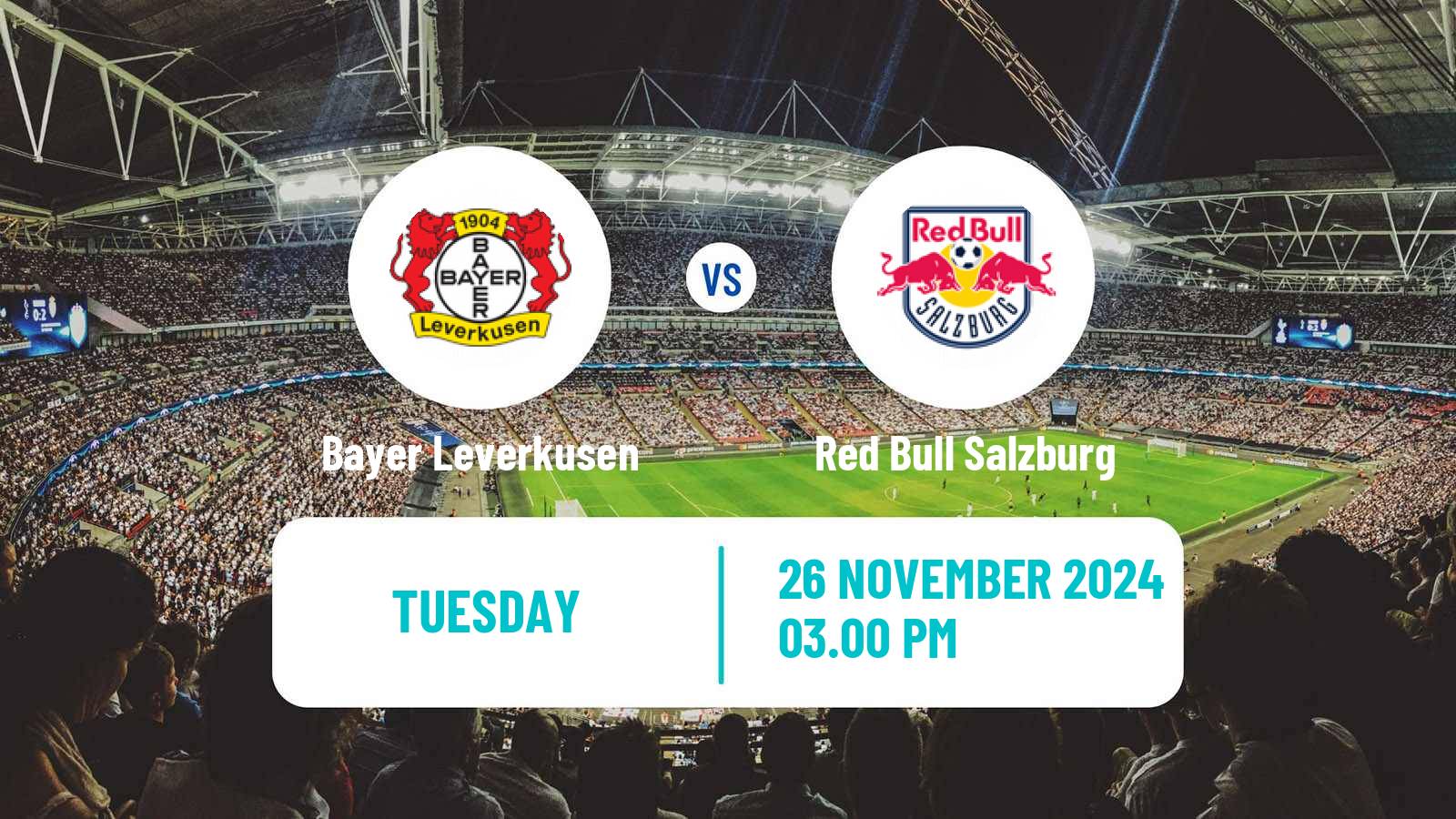 Soccer UEFA Champions League Bayer Leverkusen - Red Bull Salzburg