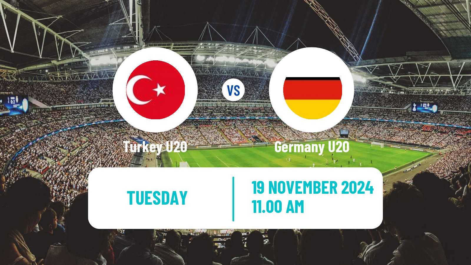 Soccer Elite League U20 Turkey U20 - Germany U20