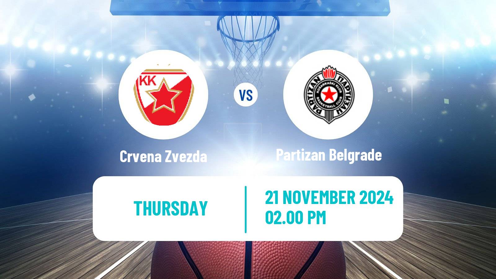 Basketball Euroleague Crvena Zvezda - Partizan Belgrade