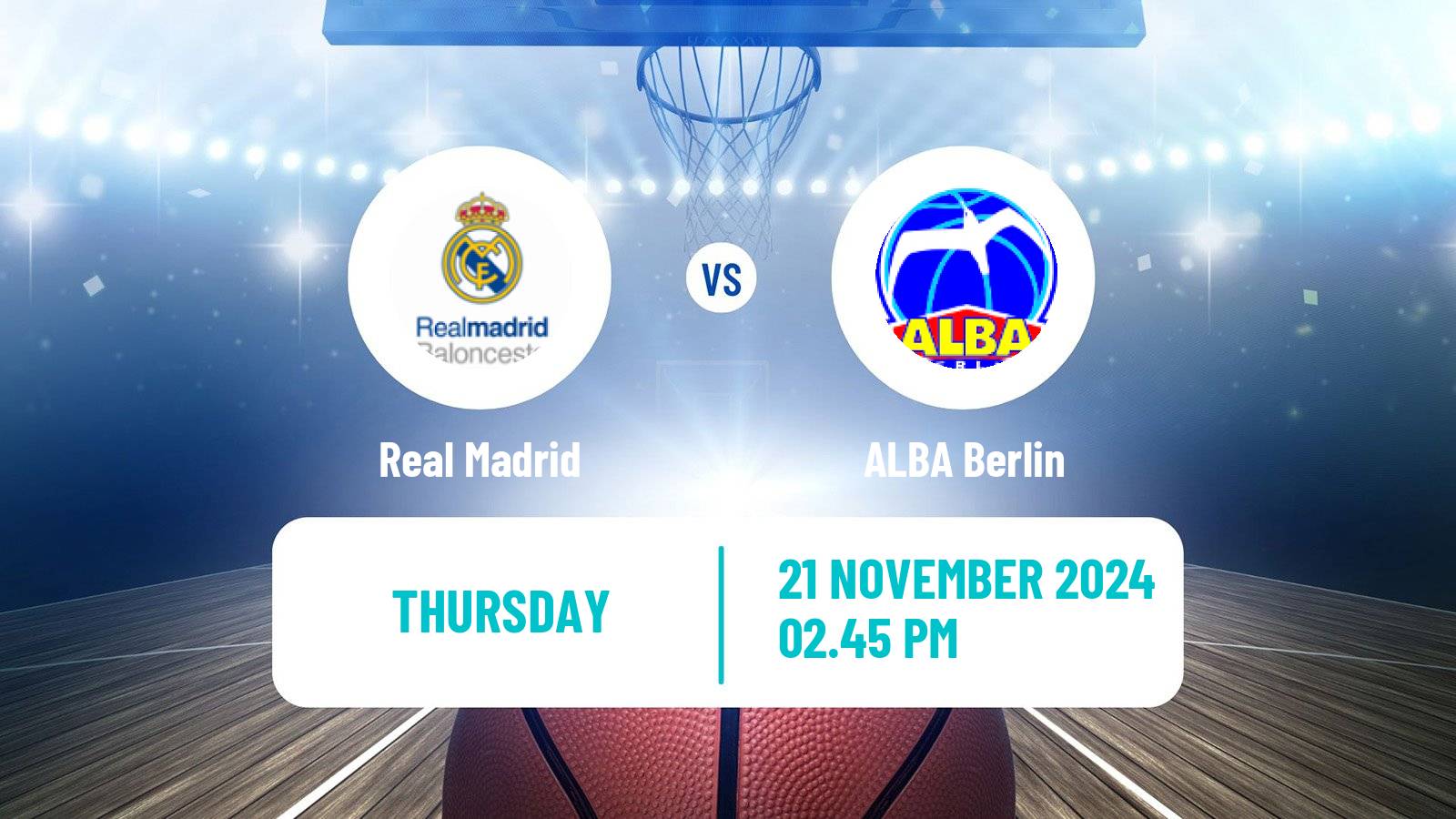 Basketball Euroleague Real Madrid - ALBA Berlin