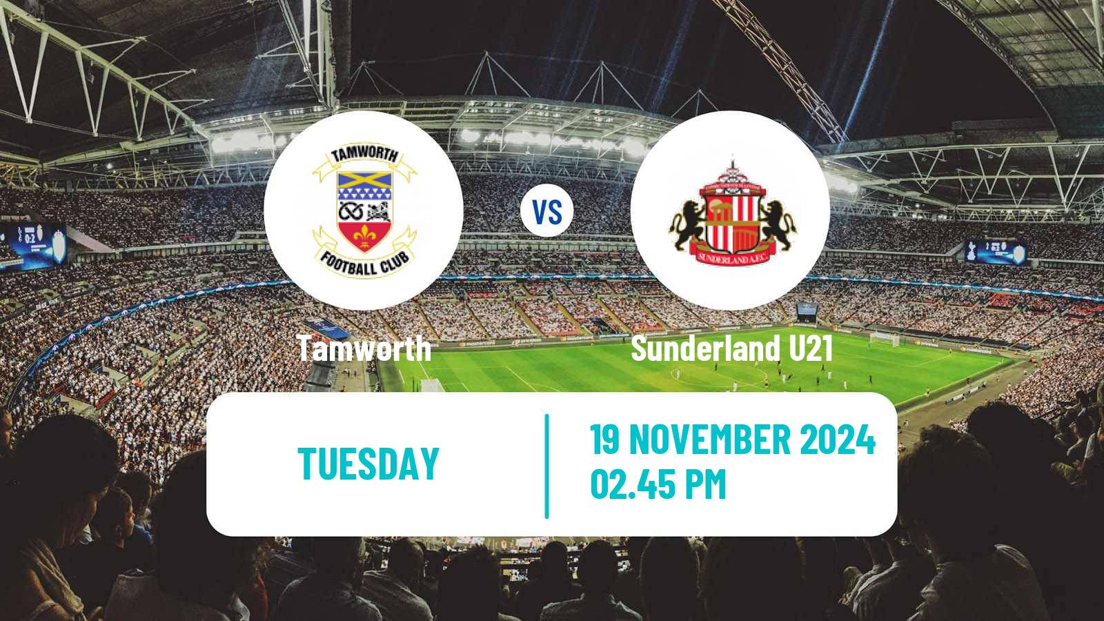 Soccer English National League Cup Tamworth - Sunderland U21