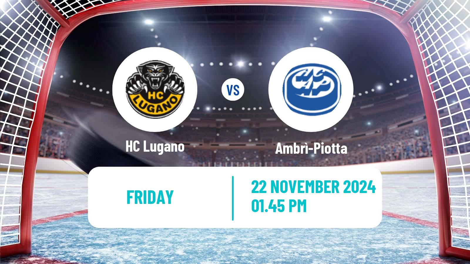 Hockey Swiss National League Hockey Lugano - Ambrì-Piotta