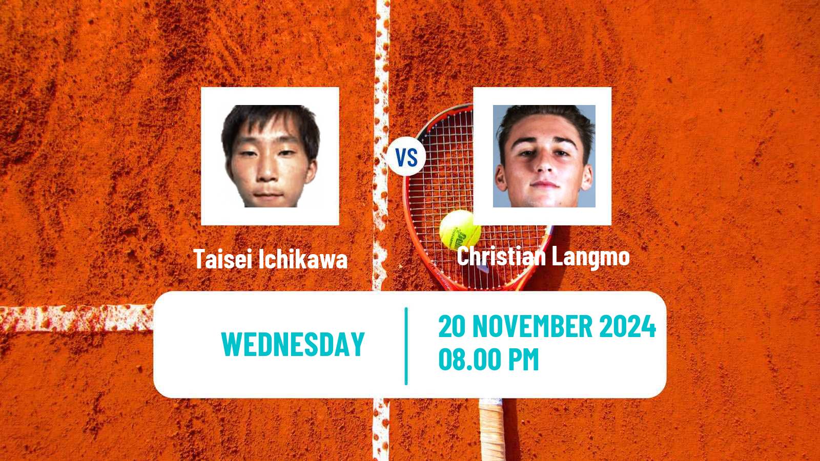 Tennis ITF M25 Caloundra Men 2024 Taisei Ichikawa - Christian Langmo