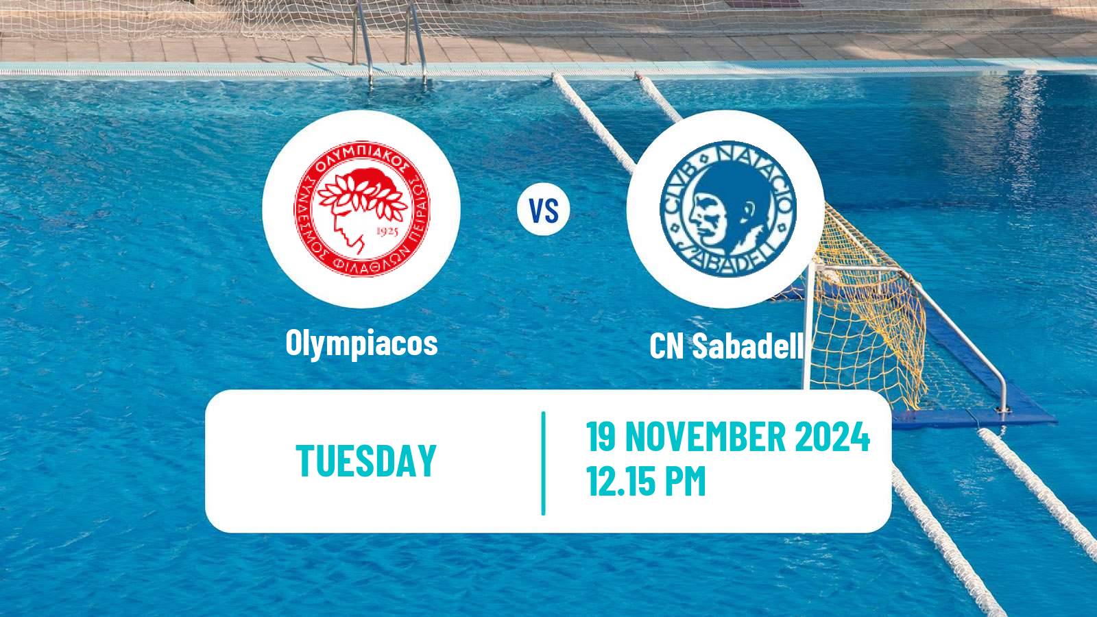 Water polo Champions League Water Polo Olympiacos - Sabadell